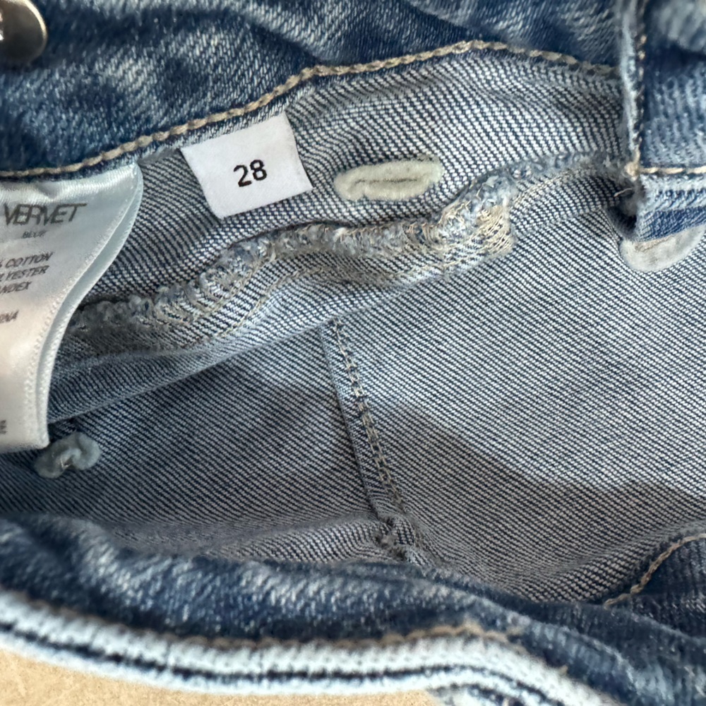 Vervet Blue Denim Blue Straight Leg Women's Jeans Size 28 - Picture 5 of 5